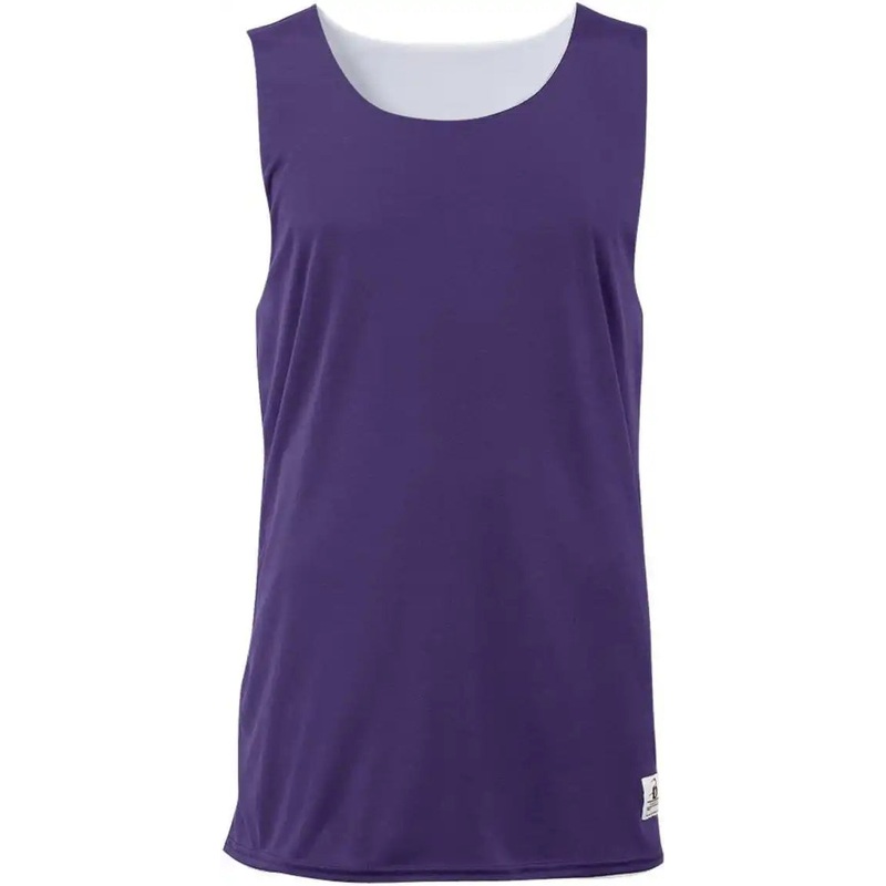Badger Sport 2129 Youth B-Dry Reversible Tank – Purple White