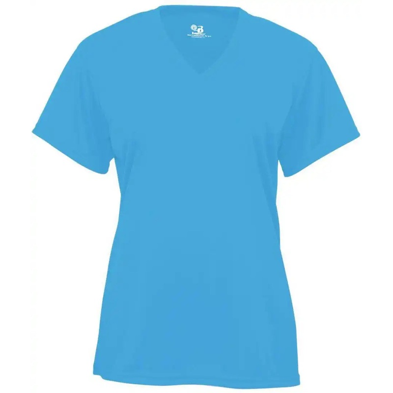 Badger Sport 2162 B-Core Youth V-Neck Tee – Columbia Blue