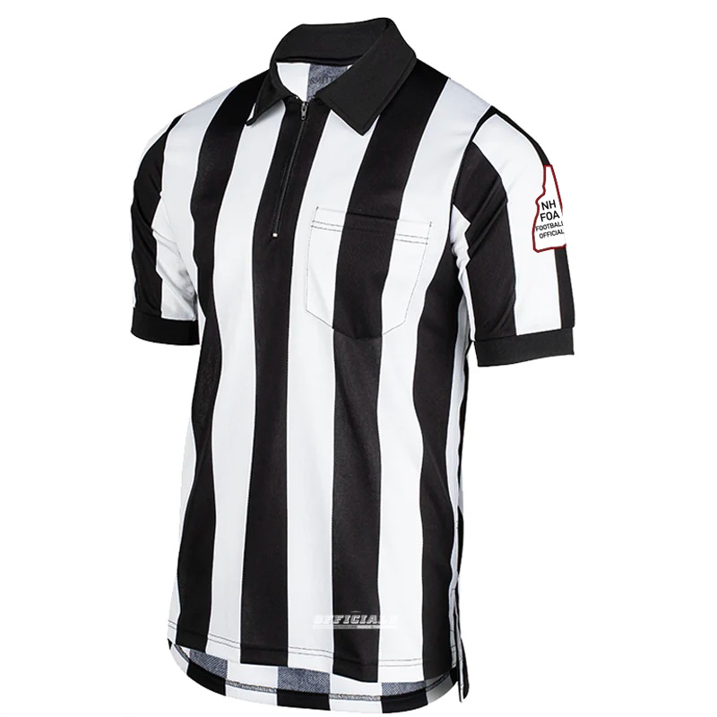 New Hampshire NHFOA Embroidered Logo 2 Stripe Short Sleeve Shirt
