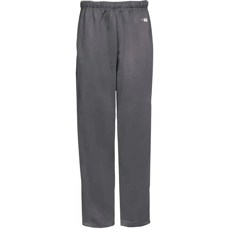 Badger Sport 2478 Perf. Youth Open Bottom Pant – Graphite