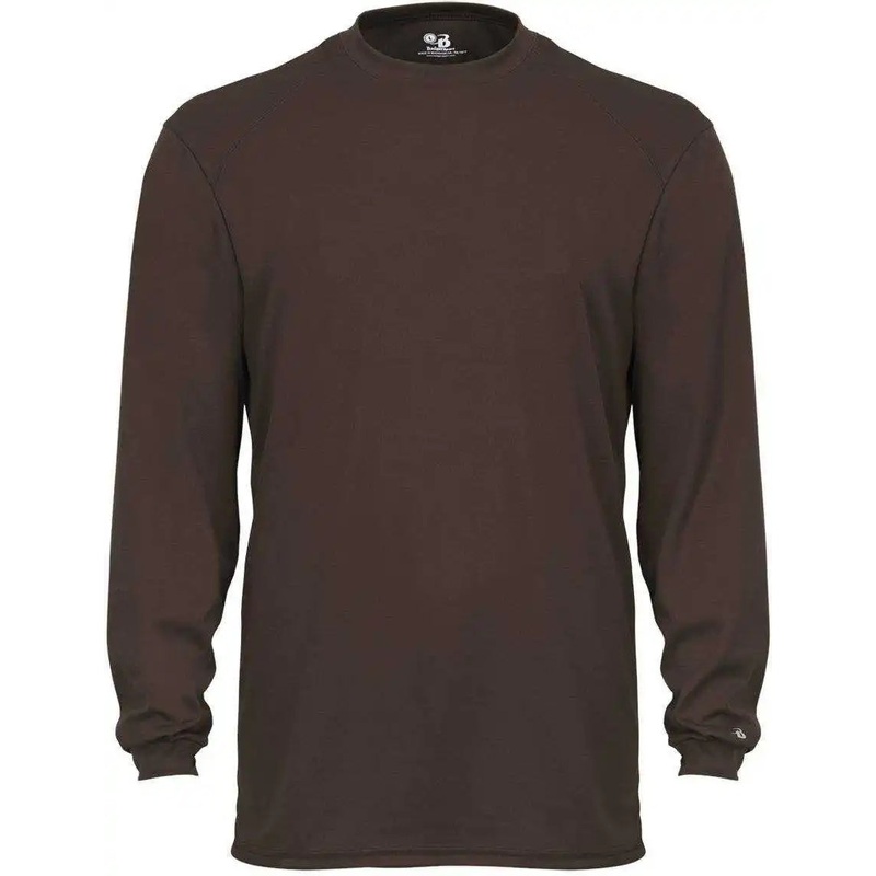 Badger Sport 4104 B-Core Long Sleeve Tee – Brown