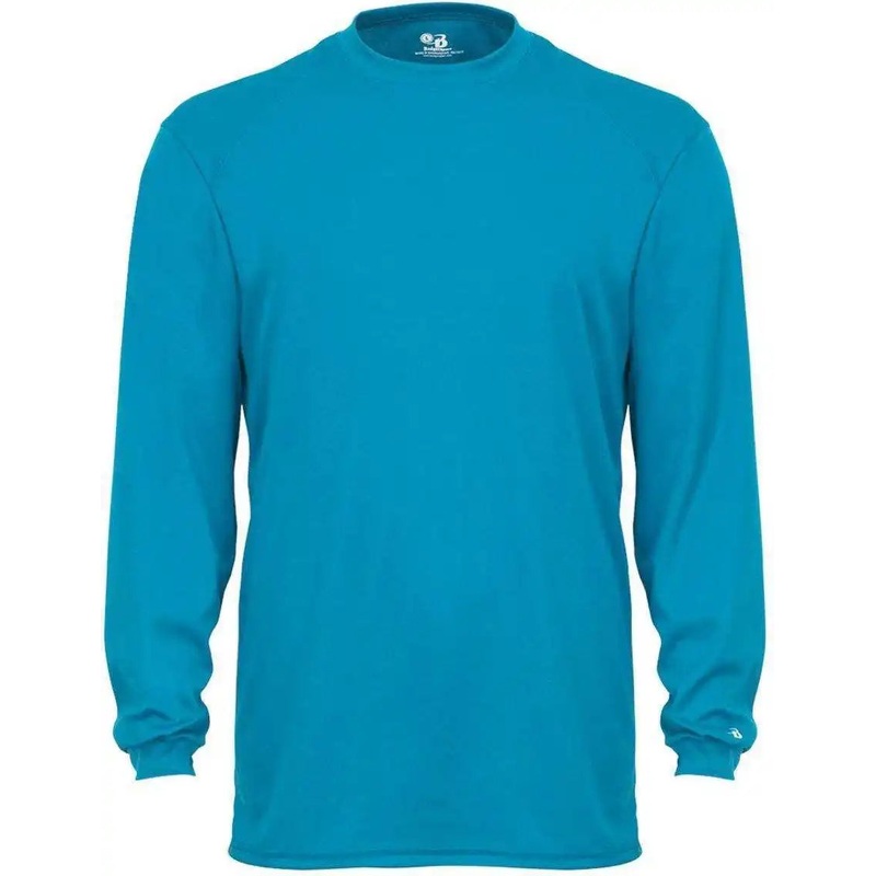Badger Sport 4104 B-Core Long Sleeve Tee – Electric Blue
