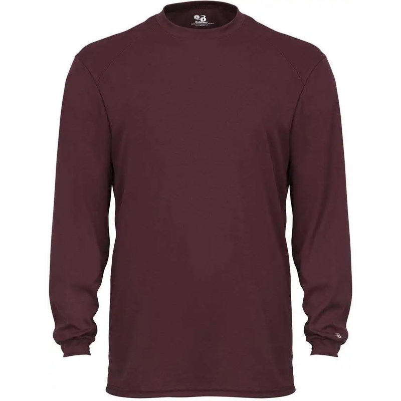 Badger Sport 4104 B-Core Long Sleeve Tee – Maroon