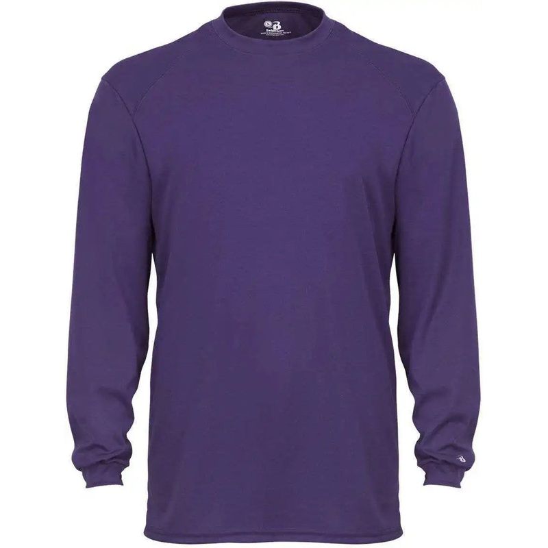 Badger Sport 4104 B-Core Long Sleeve Tee – Purple