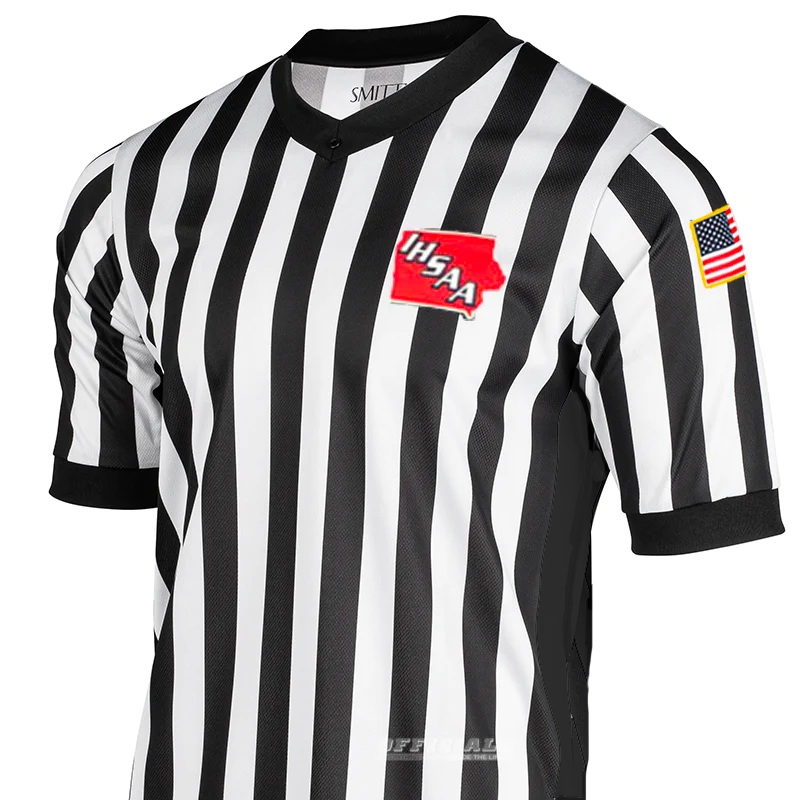 Iowa IHSAA 3 Side Panel Dye Sublimated Logo V-Neck
