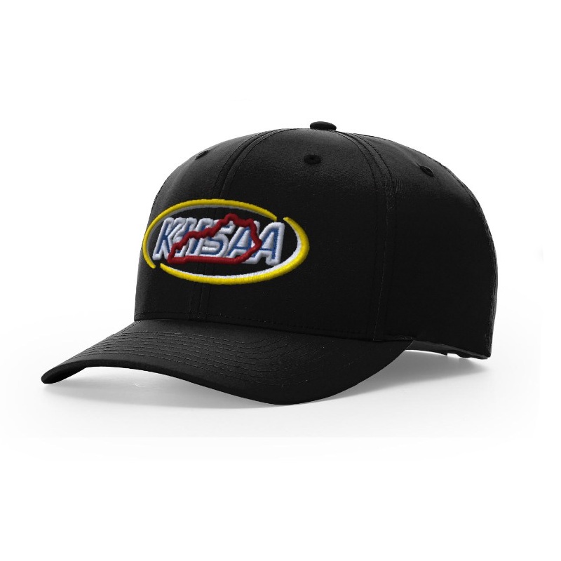 KHSAA Logo Black Umpire Hats|Flex Fit (S/M)|Flex Fit (L/XL)|6 7/8|7|7 1/8|7 1/4|7 3/8|7 1/2|7 5/8|7 3/4|7 7/8|Adjustable|4-Stitch|6-Stitch|8-Stitch