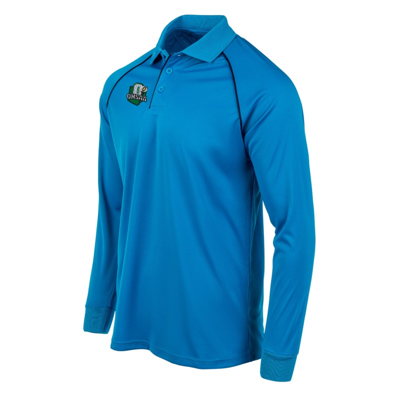 OHSAA Logo Men’s Blue Long Sleeve Volleyball Shirt