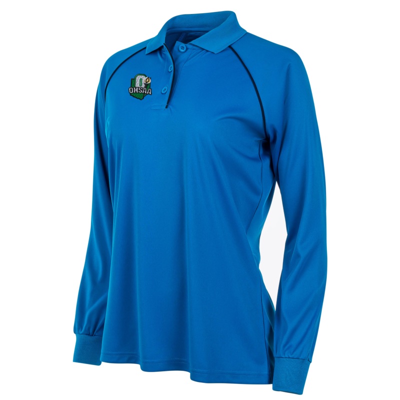 OHSAA Logo Women’s Blue Long Sleeve Volleyball Shirt