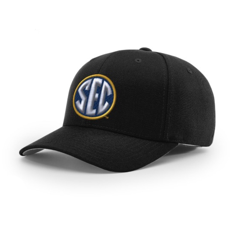 SEC Logo Baseball Umpire Hats|Flex Fit S/M (7 – 7 3/8)|Flex Fit L/XL (7 3/8 – 8)|6 7/8|7|7 1/8|7 1/4|7 3/8|7 1/2|7 5/8|7 3/4|4-Stitch Plate|6-Stitch Combo|8-Stitch Base
