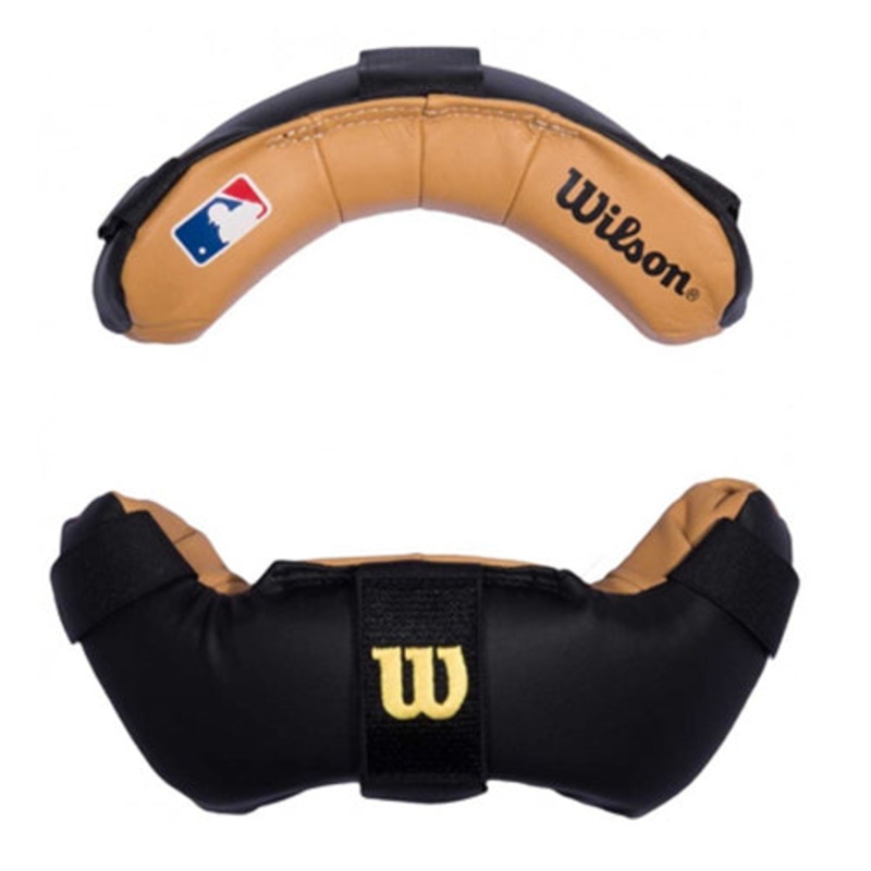 Wilson Full Grain Black/Tan Leather Replacement Mask Pads