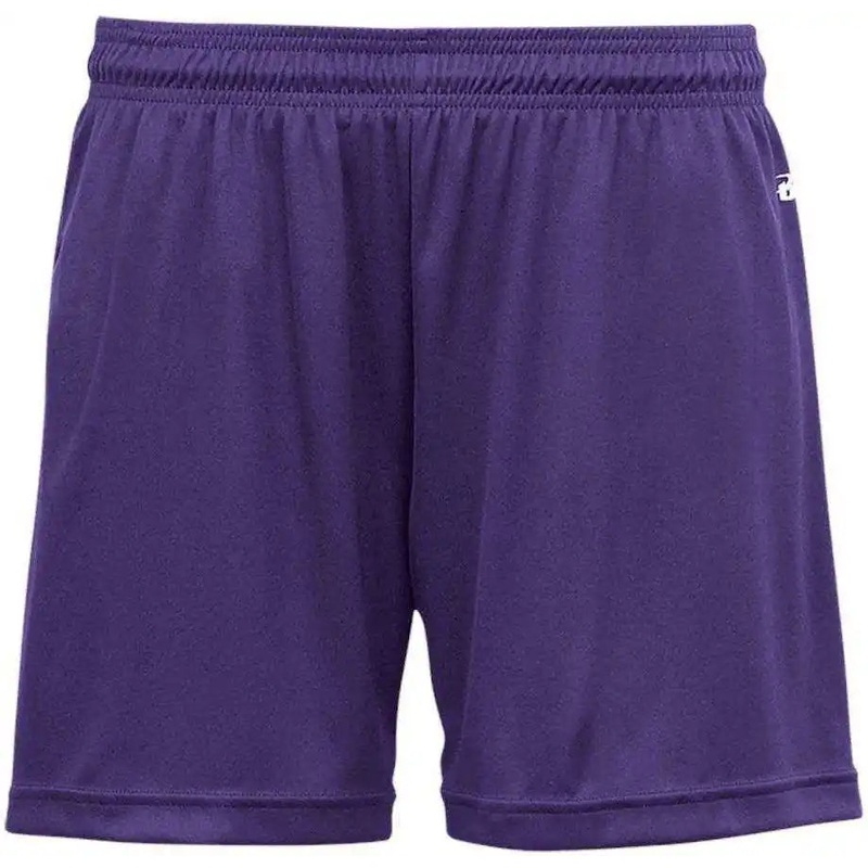 Badger Sport 4116 Ladies B-Core Short – Purple
