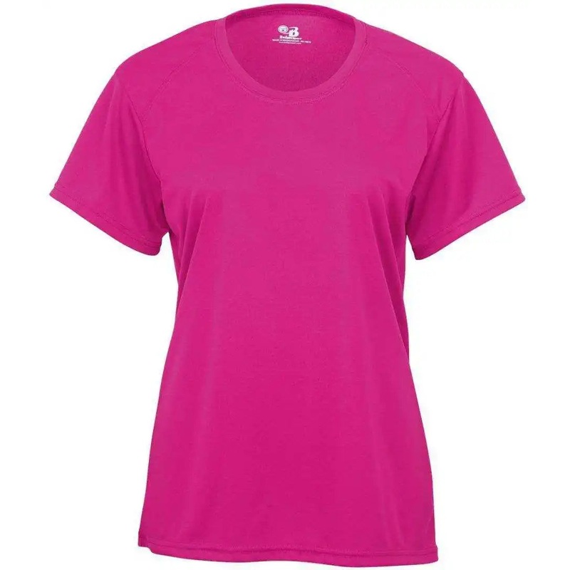 Badger Sport 4160 Ladies B-Core Tee – Hot Pink