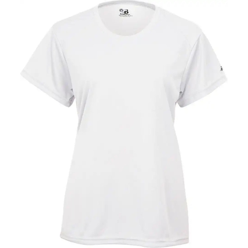 Badger Sport 4160 Ladies B-Core Tee – White