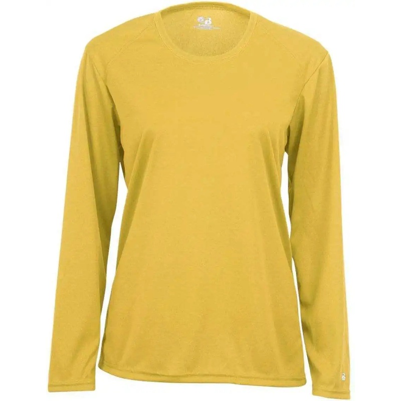 Badger Sport 4164 Ladies B-Core Long Sleeve Tee – Gold