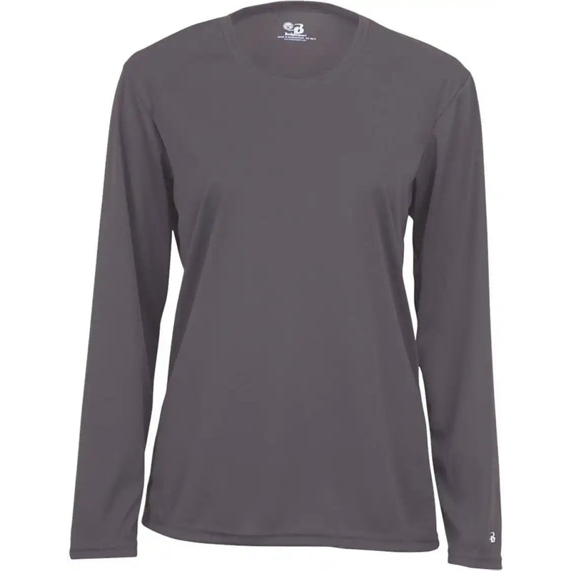 Badger Sport 4164 Ladies B-Core Long Sleeve Tee – Graphite