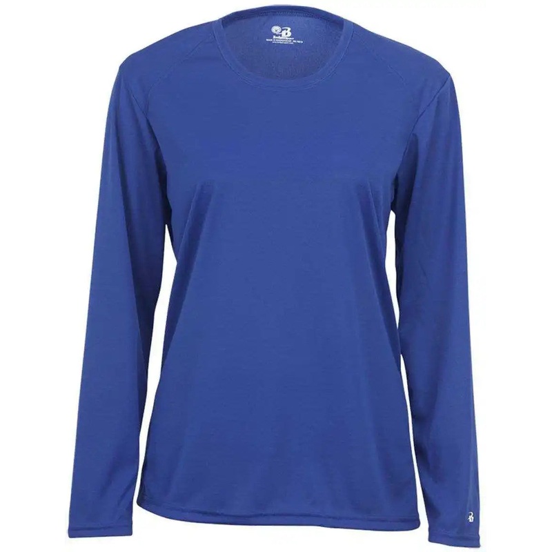 Badger Sport 4164 Ladies B-Core Long Sleeve Tee – Royal