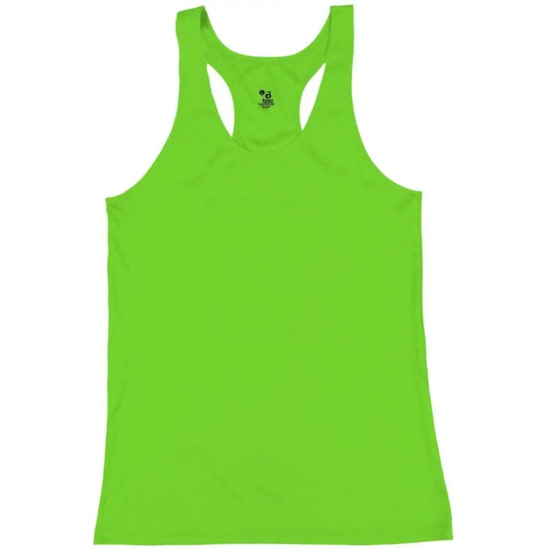Badger Sport 4166 B-Core Ladies Racerback Tank – Lime