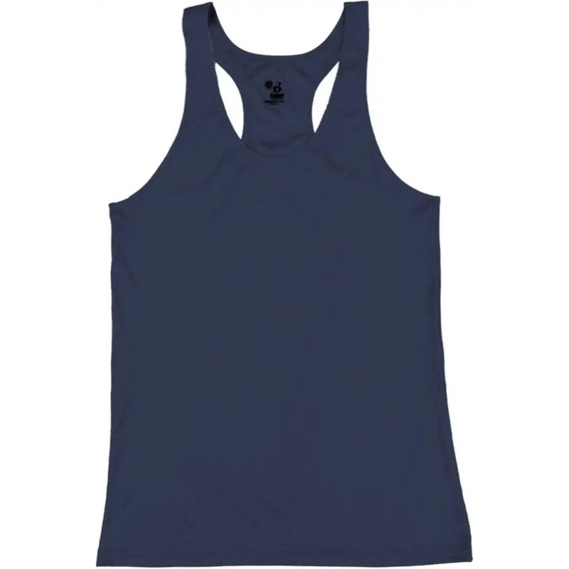 Badger Sport 4166 B-Core Ladies Racerback Tank – Navy
