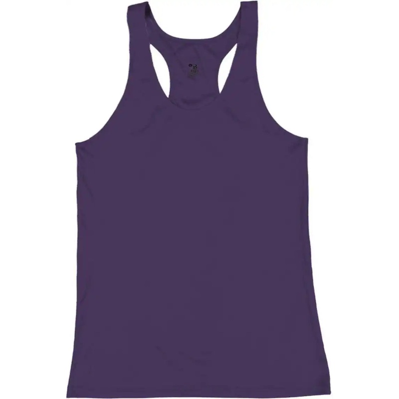 Badger Sport 4166 B-Core Ladies Racerback Tank – Purple