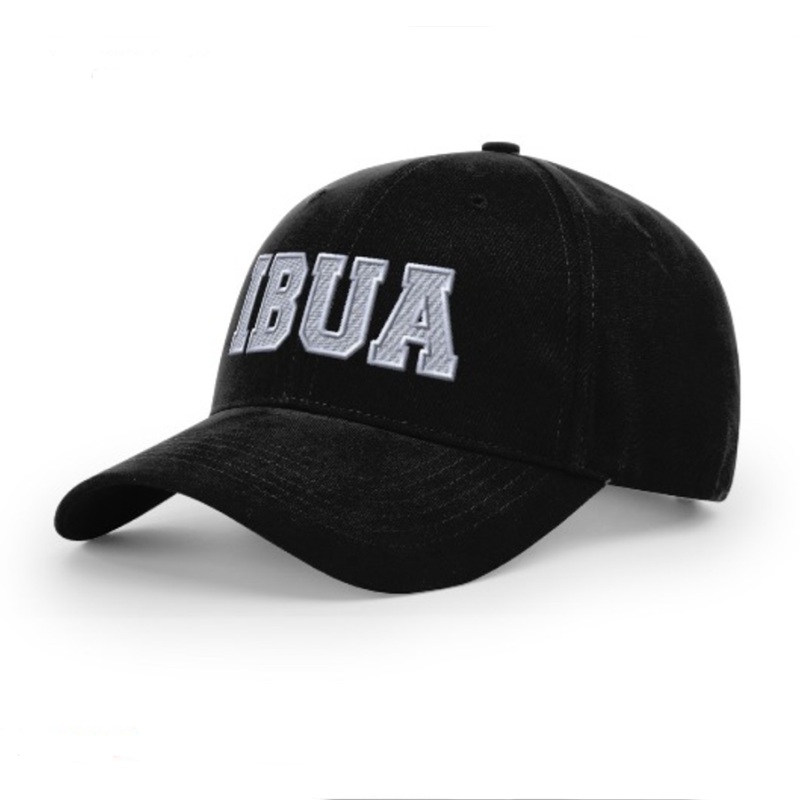 IBUA Logo Black Umpire Hats|Flex Fit S/M (7 – 7 3/8)|Flex Fit L/XL (7 3/8 – 8)|6 7/8|7|7 1/8|7 1/4|7 3/8|7 1/2|7 5/8|7 3/4|4-Stitch Plate|6-Stitch Combo|8-Stitch Base
