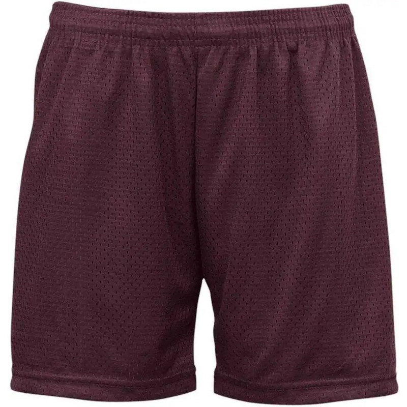 Badger Sport 7216 Ladies Mesh/Tricot Short – Maroon