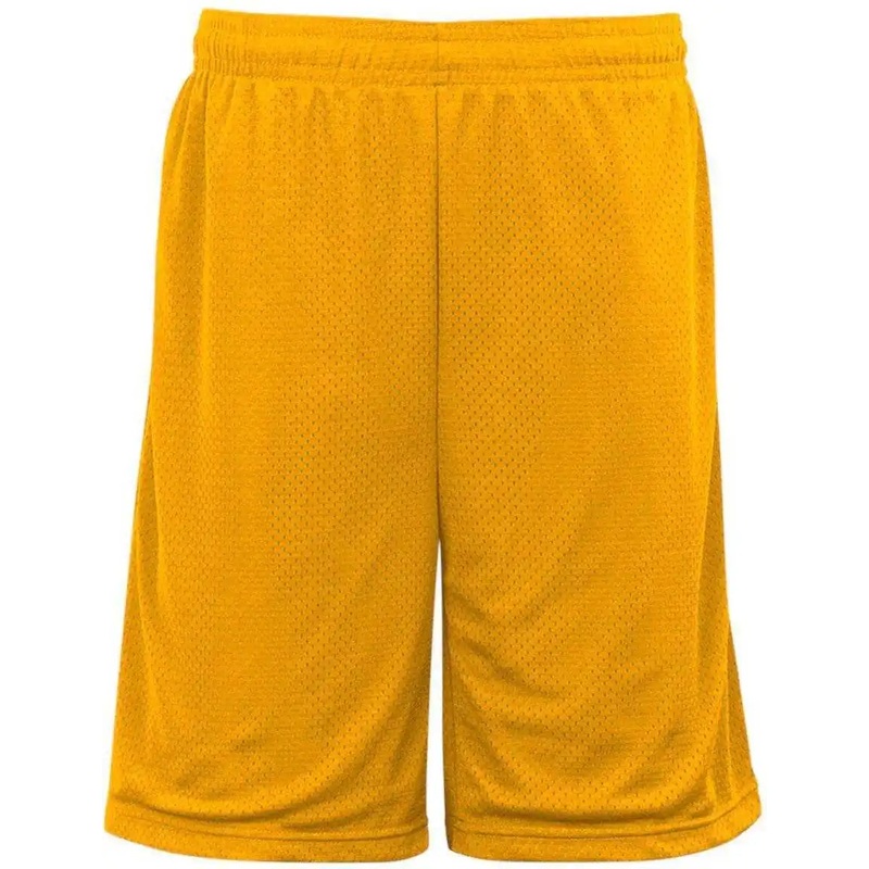 Badger Sport 7219 Pocketed Mesh Short – Gold