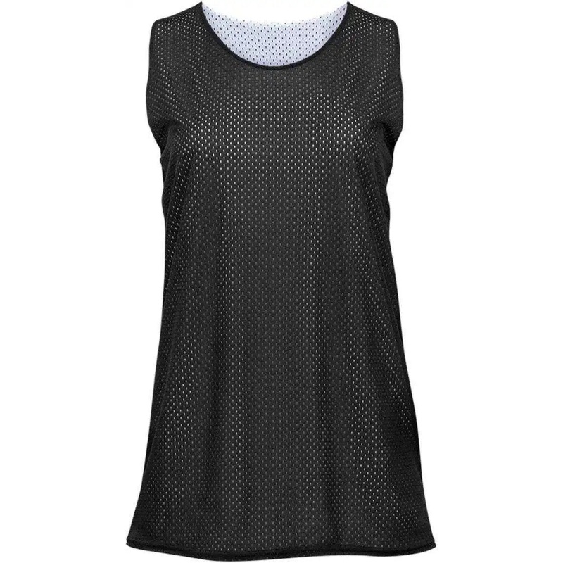 Badger Sport 8978 Ladies Reversible Tank – Black White