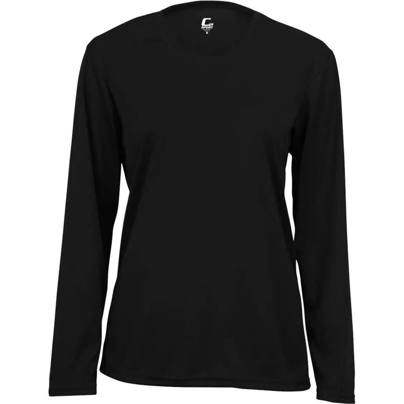 C2 Sport 5604 Long Sleeve Ladies Tee – Black