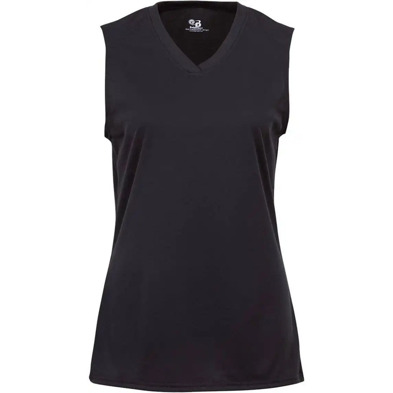 Badger Sport 4163 Ladies B-Core Sleeveless Tee – Black