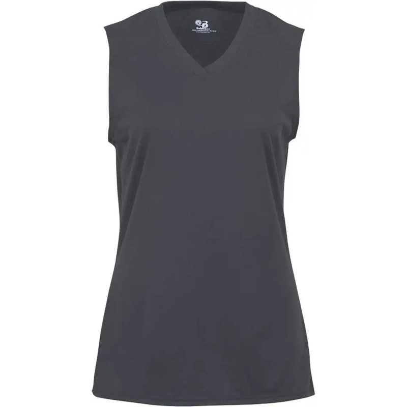 Badger Sport 4163 Ladies B-Core Sleeveless Tee – Dark Gray