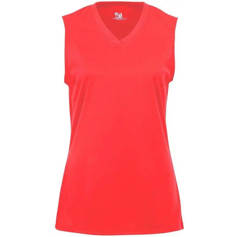 Badger Sport 4163 Ladies B-Core Sleeveless Tee – Hot Coral