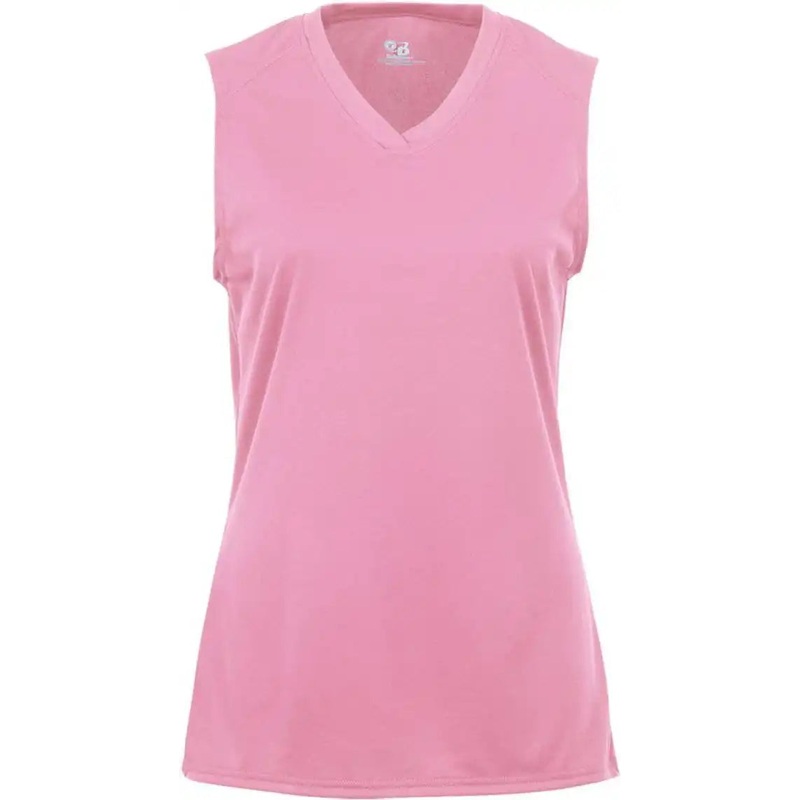 Badger Sport 4163 Ladies B-Core Sleeveless Tee – Pink