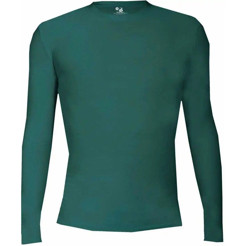 Badger Sport 4605 Pro-Compression Long Sleeve Crew – Forest