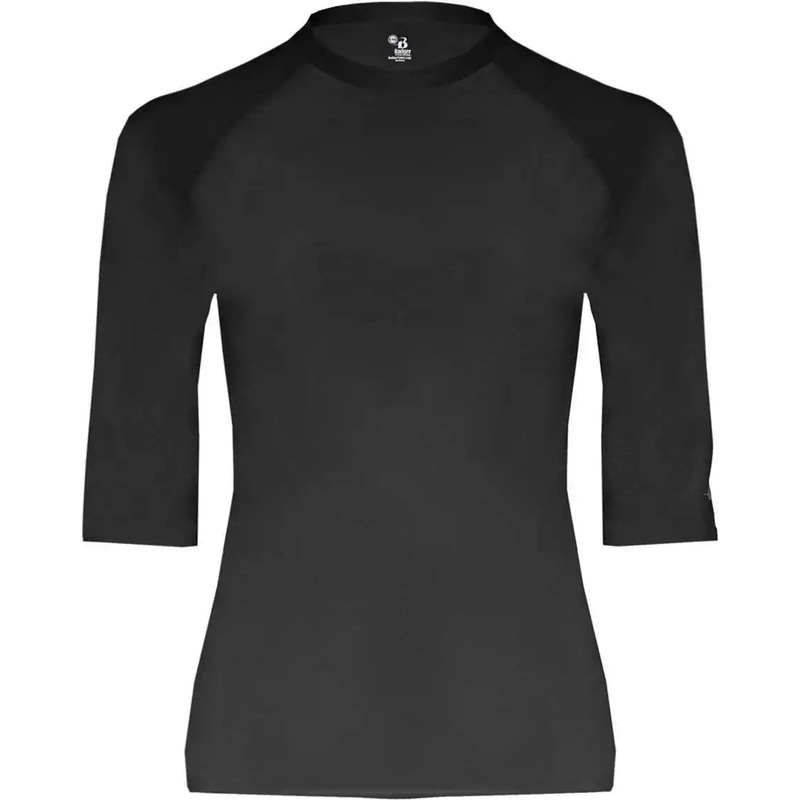 Badger Sport 4627 Pro-Comprssion Half Sleeve Crew – Black