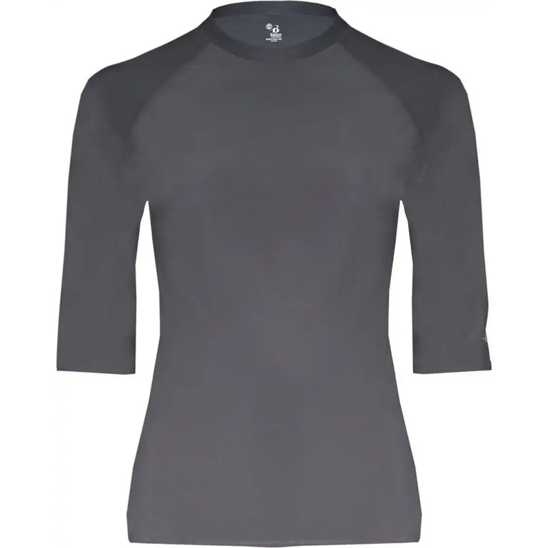 Badger Sport 4627 Pro-Comprssion Half Sleeve Crew – Dark Gray