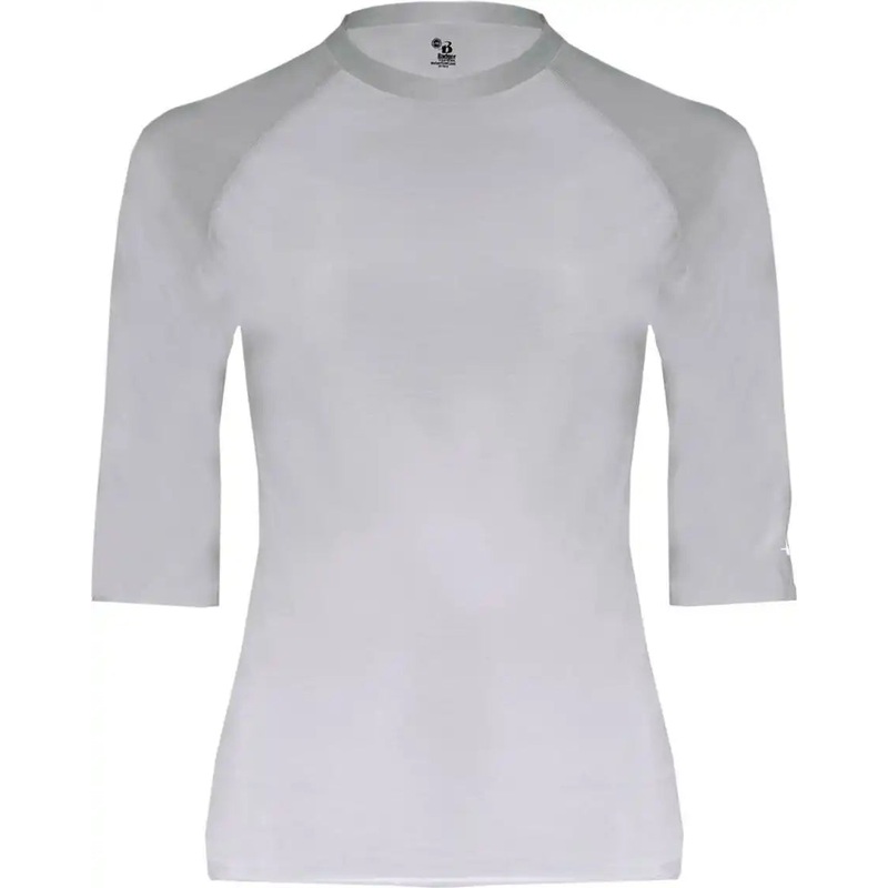 Badger Sport 4627 Pro-Comprssion Half Sleeve Crew – Light Gray