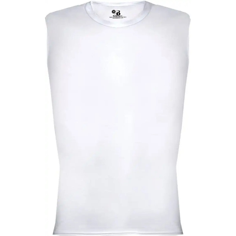 Badger Sport 4631 Pro-Compression Sleeveless – White