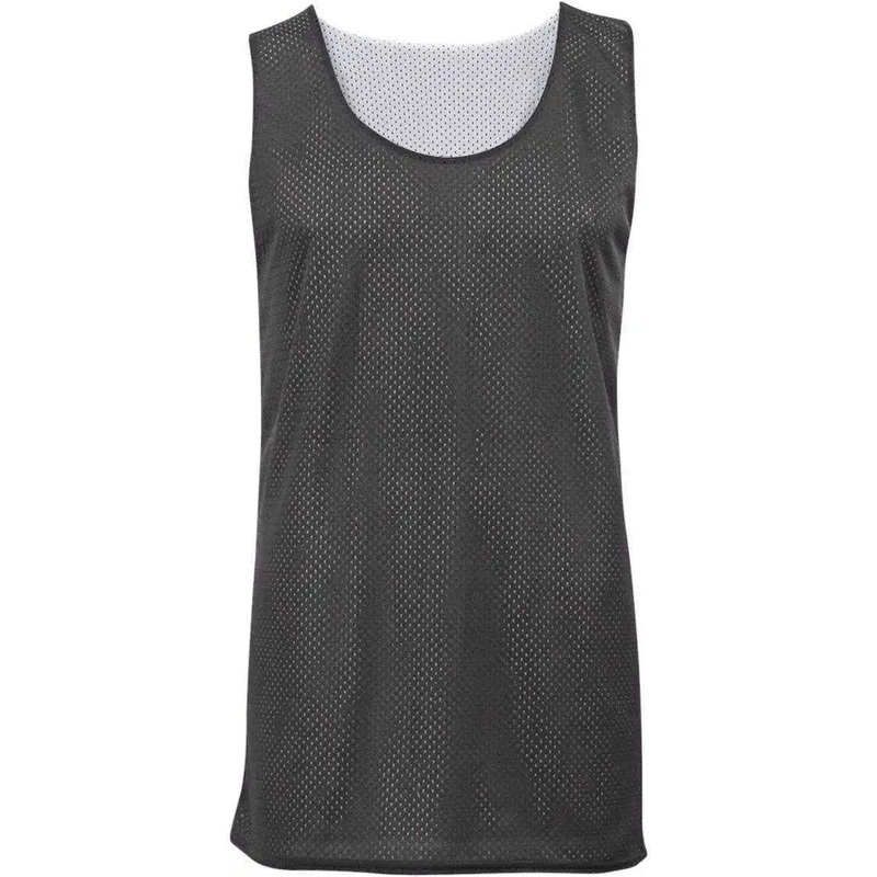 Badger Sport 8529 Mesh Reversible Tank – Dark Gray White