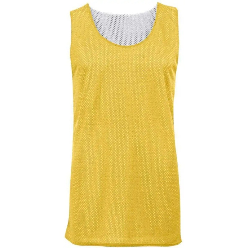 Badger Sport 8529 Mesh Reversible Tank – Gold White