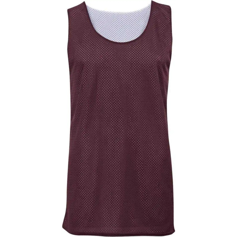 Badger Sport 8529 Mesh Reversible Tank – Maroon White