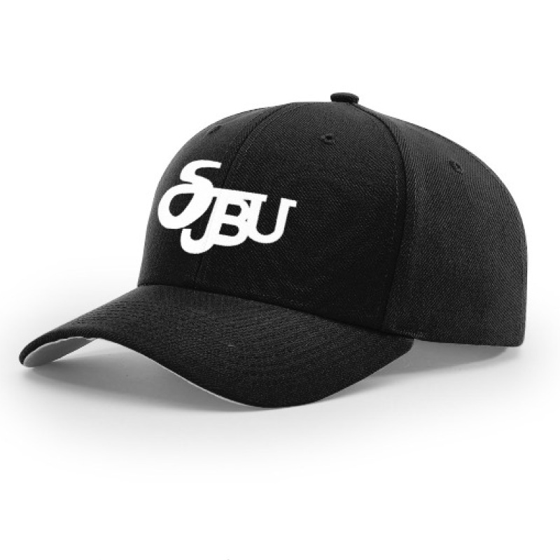 SJBU Logo Black Umpire Hats|Flex Fit S/M (7 – 7 3/8)|Flex Fit L/XL (7 3/8 – 8)|6 7/8|7|7 1/8|7 1/4|7 3/8|7 1/2|7 5/8|7 3/4|4-Stitch Plate|6-Stitch Combo|8-Stitch Base
