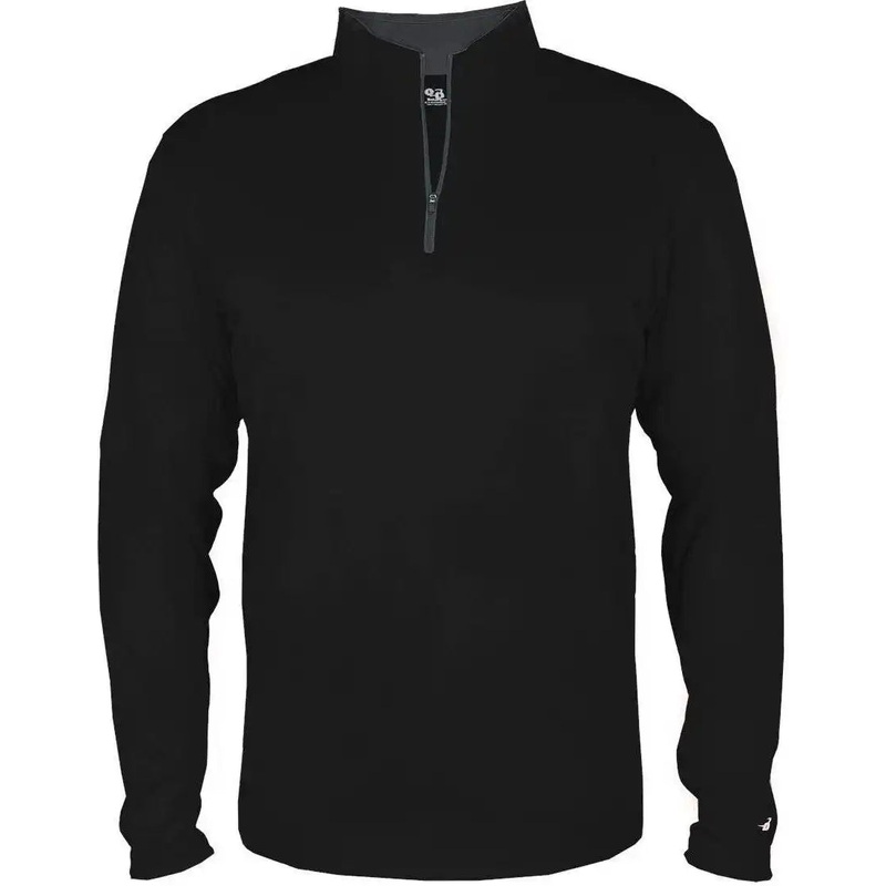 Badger Sport 2102 B-core Youth 1/4 Zip – Black Graphite
