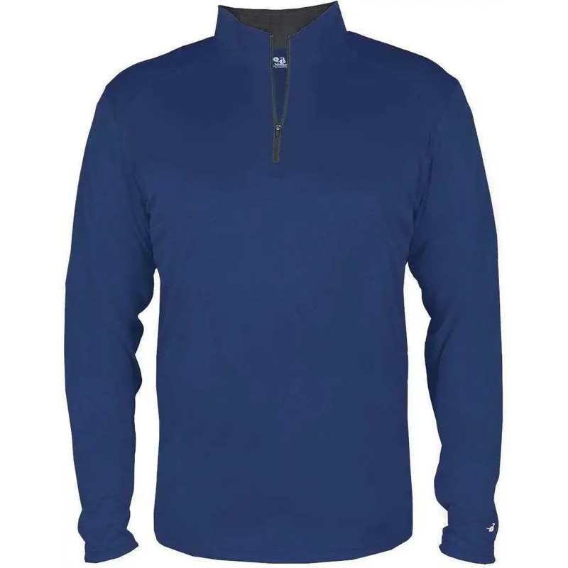 Badger Sport 2102 B-core Youth 1/4 Zip – Navy Graphite