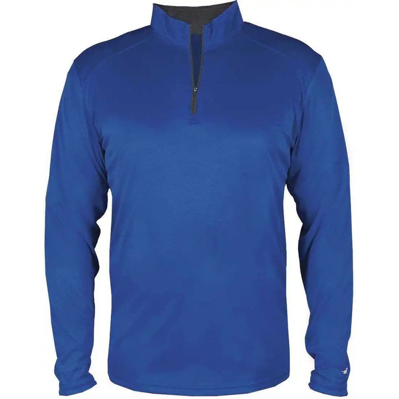 Badger Sport 2102 B-core Youth 1/4 Zip – Royal Graphite