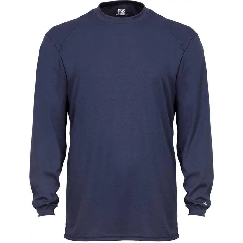 Badger Sport 2104 Youth B-Core Long Sleeve Tee – Navy