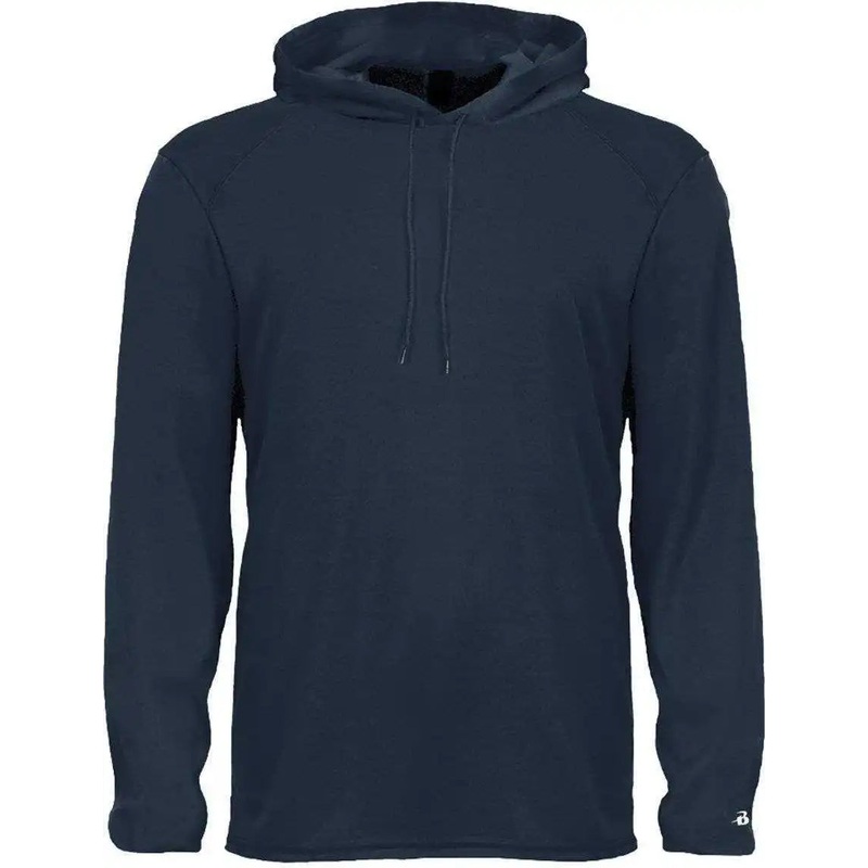 Badger Sport 2105 B-Core Long Sleeve Youth Hoodie Tee – Navy