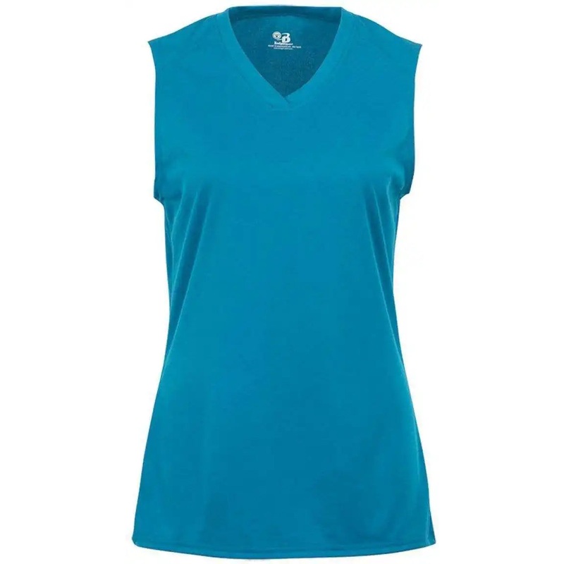 Badger Sport 2163 B-Core Girls Sleeveless Tee – Blue