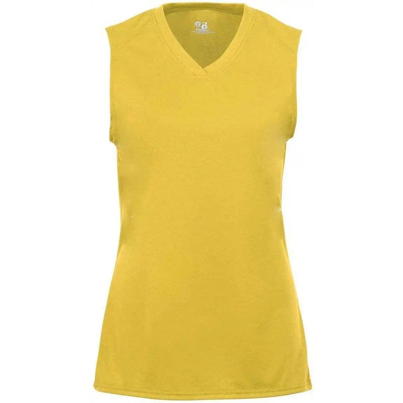 Badger Sport 2163 B-Core Girls Sleeveless Tee – Gold