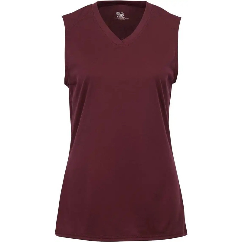 Badger Sport 2163 B-Core Girls Sleeveless Tee – Maroon