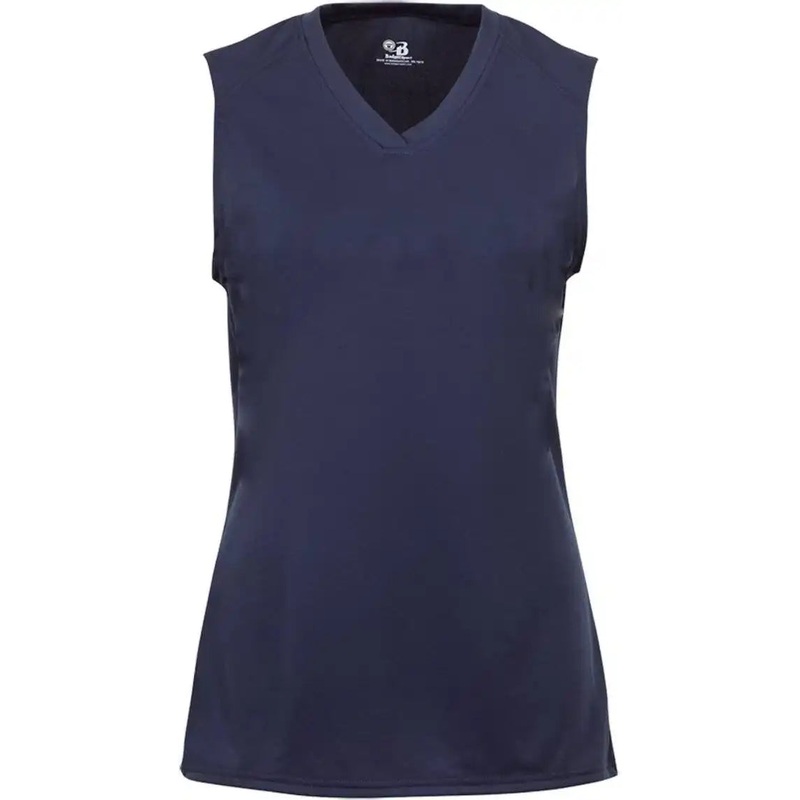 Badger Sport 2163 B-Core Girls Sleeveless Tee – Navy